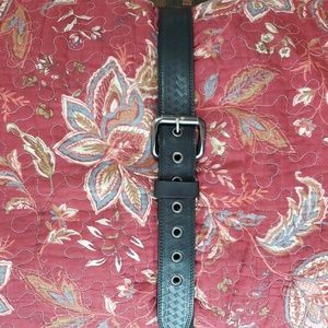 EUC- Etched Leather Belt